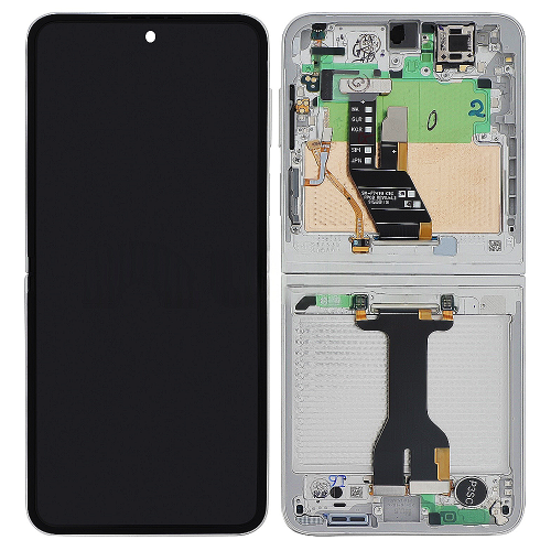 Samsung Z Flip 7FE F761 Display Originale + Frame Service Pack Bianco