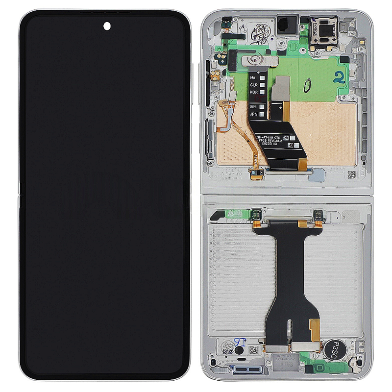 Samsung Z Flip 7FE F761 售后原装总成带框 白