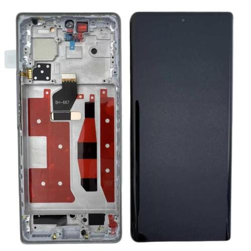 Huawei Honor 70 FNE-AN00 FNE-NX9 Display ORIGINALE + Frame Argento
