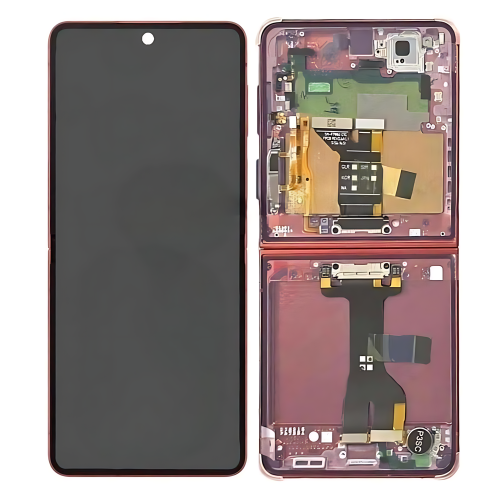 Samsung Z Flip 7 F766 Display Originale + Frame Service Pack Rosso