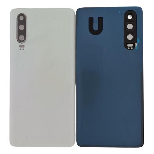 Huawei P30 Cover Posteriore + Supporto Fotocamera Bianco ELE-L29 ELE-L09 ELE-L04