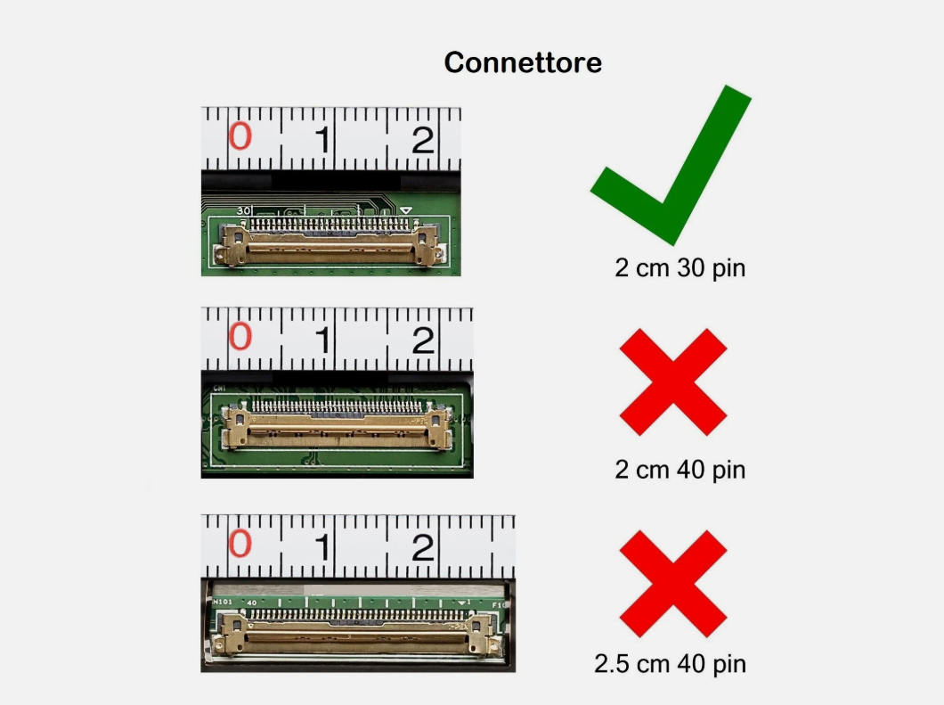 Offerta! NT156WHM-N42 V8.0, Display LCD Schermo 15,6 LED HP TPN-C129, 1366x768 HD. Lucido o Opaco a seconda della disponibilità