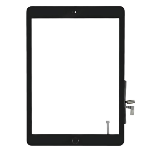 IPad 5 IPad Air Touch + Tasto Home + Antipolvere Nero A1822 A1823 A1474 A1475 A1476
