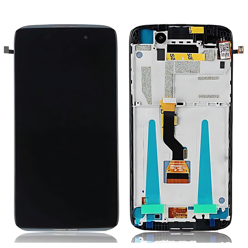Alcatel One Touch Idol 3 (4.7) Display Con Frame Nero OT-6039