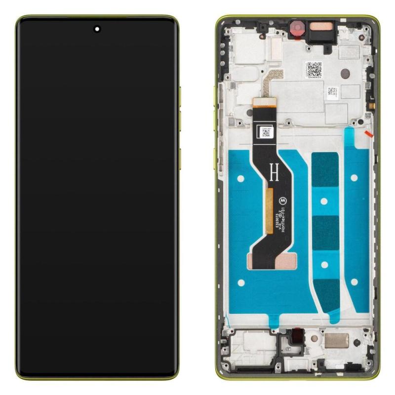 Motorola Moto G85 XT2427-3 原装总成带框 黄绿