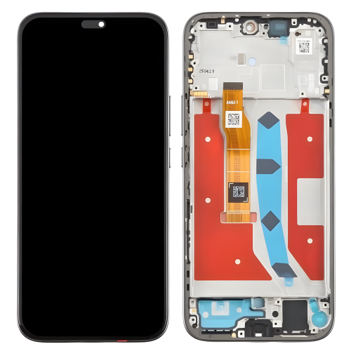 Huawei Honor 400Lite ABR-NX1 ABR-N31C1 Display ORIGINALE + Frame Argento