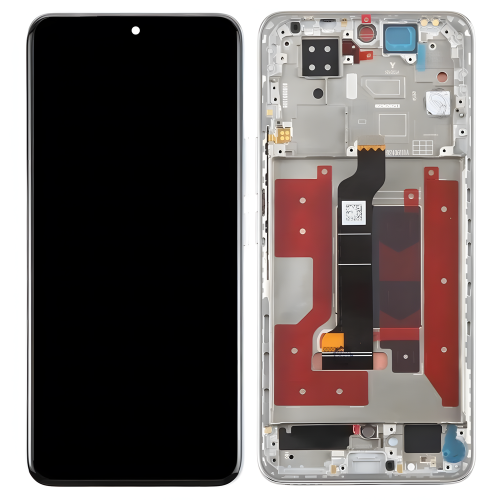 Huawei Honor 200 5G Display ORIGINALE + Cornice Bianco ELI-NX9 ELI-AN00