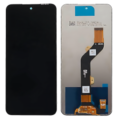 Infinix Hot 30Play X6835B Hot 30Play NFC X6835 INFINIX Hot 12Play X6816 X6816C Hot 12Play NFC X6816D Hot 12 X6817 X6817B Hot 20 X6826 X6826B X6826C Hot 20Play X6825 INFINIX Note 12i X6819 TECNO Pova Neo2 LG6N Pova Neo3 LH6N Pova 4 LG7N ITEL P40Plus P683L Display ORIGINALE Senza Frame Nero