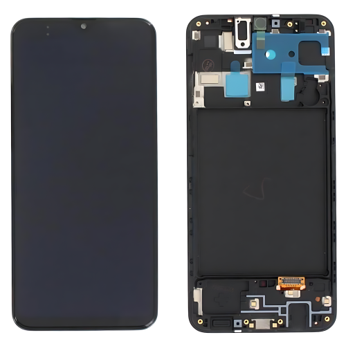 Samsung A205F A20 2019 M10s M107F Display OLED + Frame Nero