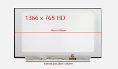 Offerta! NV156WHM-N41 电脑显示屏 Display LCD Schermo 15,6" LED Slim 1366x768 30 PIN. Lucido o Opaco a seconda della disponibilità
