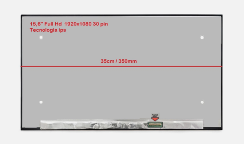 Offerta! NV156FHM-N4H 电脑显示屏 Display LCD 15,6 LED Slim 1920x1080 30 pin FHD IPS. Lucido o Opaco a seconda della disponibilità