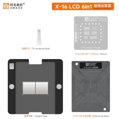 **特价! 阿毛易修 苹果X-16 LCD 6 in1植锡台