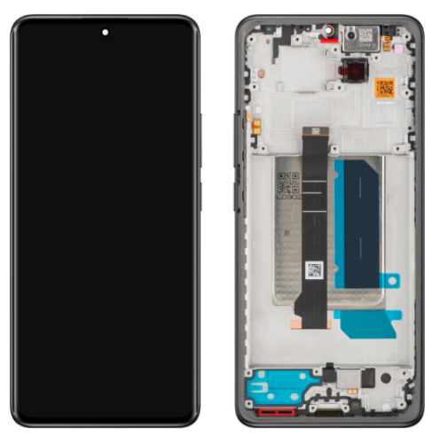 Xiaomi Redmi Note 14Pro Plus 5G Display ORIGINALE + Cornice Nero 24115RA8EG