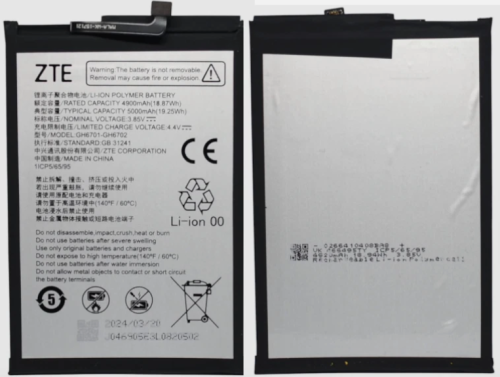 Batteria GH6701-GH6702 ZTE Blade A34 ZTE Blade A54 ZTE Blade V60 ZTE Axon 60