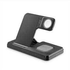 TEKNOLL 2IN1 Caricabatterie Wireless Stazione di ricarica rapida da 15 W