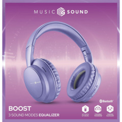 MUSIC SOUND BOOST Cuffie viola