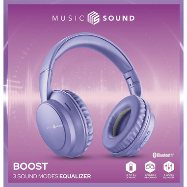 MUSIC SOUND BOOST Cuffie viola