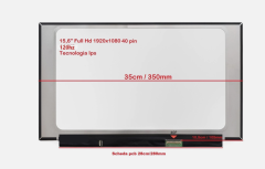 Offerta! N156HRA-GAA REV.C1 Display LCD 15,6 LED FHD 1920X1080 40 PIN 120Hz. Lucido o Opaco a seconda della disponibilità