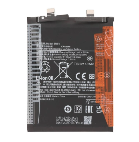 Batteria De Grande Capacita 5020MAH BM5V Xiaomi Redmi Note 13Pro 5G 2312DRA50C 2312CRAD3C Poco X6 5G 23122PCD1G 23122PCD1I (Prodotto Nello Stabilimento Di Deji, Senza Logo)