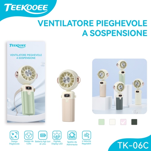 TK-06C Mini ventilatore Rosa