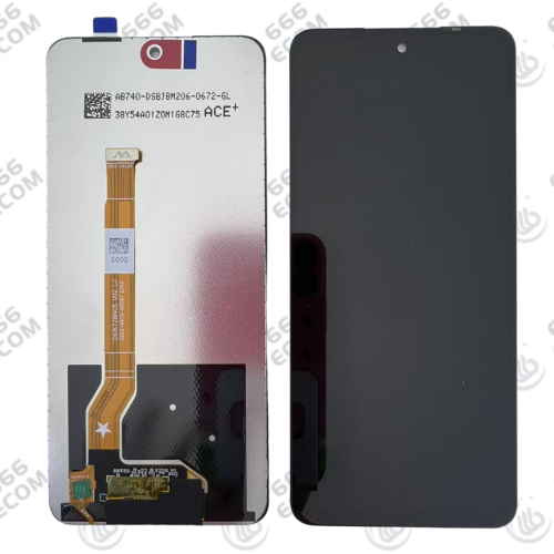 Realme C67 4G RMX3890 Realme 12 5G RMX3999 Realme 12X 5G INDIA RMX3998 Realme 13 5G RMX3951 Realme C75 4G RMX3941 Realme Nazor 70X P3X (★) Display ORIGINALE Senza Frame Nero