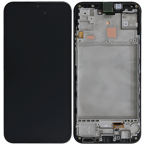 Samsung M156B M15 5G Display Originale Cambiato Vetro + Frame Nero