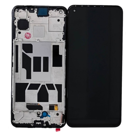 Realme GT 5G RMX2202 Display ORIGINALE Cambiato Vetro + Frame Nero
