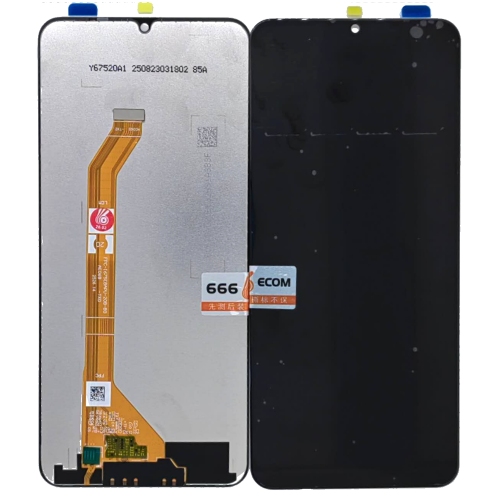 Realme C71 (INDIA VERSION) Realme Note 70T RMX5313 Realme Note 70 Realme Narzo 80Lite 4G Realme P4lite 5G RMX5378 (Forma Di Goccia) Display ORIGINALE Senza Frame Nero