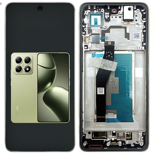 Xiaomi Mi 14T 2406APNFAG Display ORIGINALE + Frame Verde