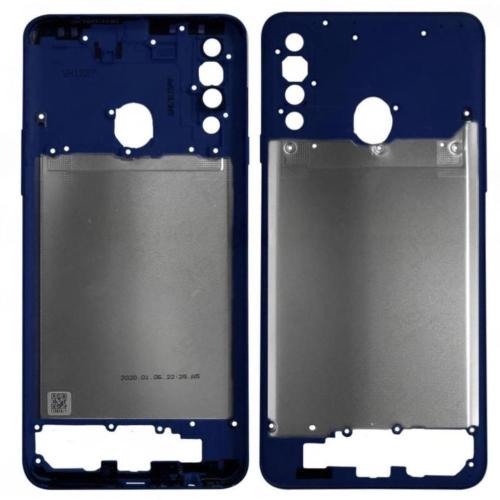 Samsung A207F A20S 2019 Frame Cornice Centrale Blu