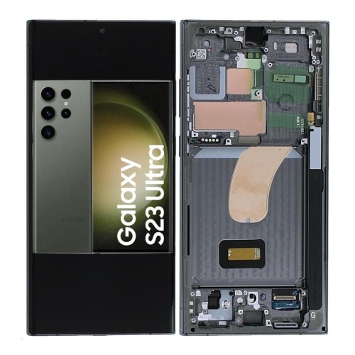 Samsung S23Ultra 5G S918B Display Originale + Frame Service Pack Verde
