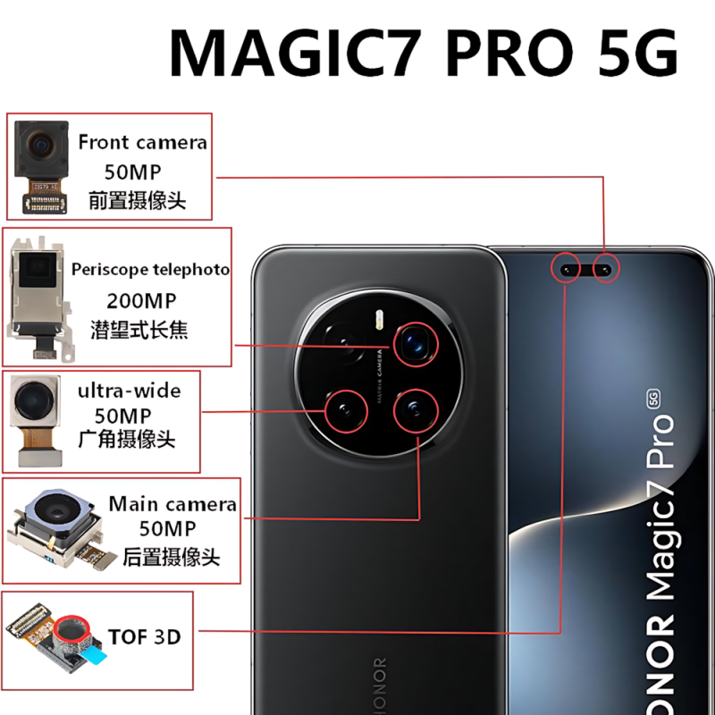 Huawei Honor Magic 7Pro PTP-N49 PTP-AN10 原装后置长焦摄像头200MP
