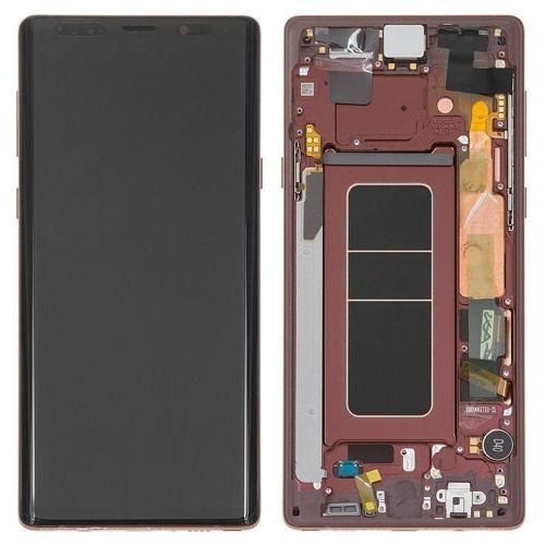 Samsung Note 9 N960F Display Originale + Frame Service Pack Marrone