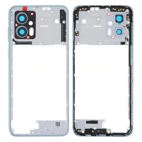 Motorola Moto G53 XT2335-2 Frame Cornice Centrale ORIGINALE Argento