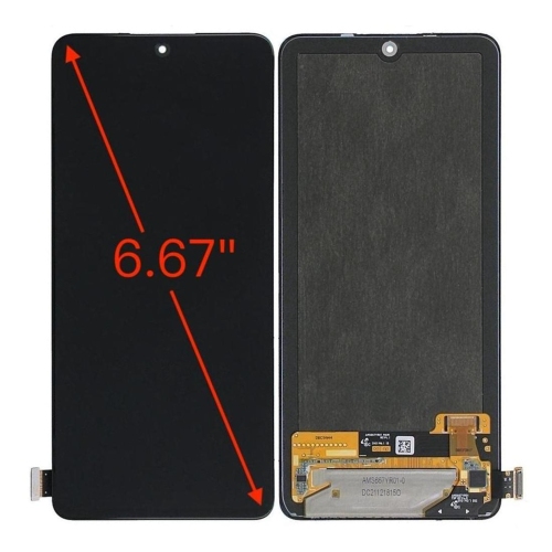 Xiaomi Redmi Note 10Pro 4G M2101K6G Redmi Note 11Pro MAX Redmi Note 11Pro 4G 2201116TG 2201116TI Redmi Note 11Pro 5G 21091116I 2201116SG Redmi Note 11E Pro Redmi Note 11Pro Plus 5G 21091116UG 21091116UC Poco X4Pro 5G 2201116PG Redmi Note 12Pro 4G 2209116AG (Dimensione originale) Display OLED Senza Frame Nero