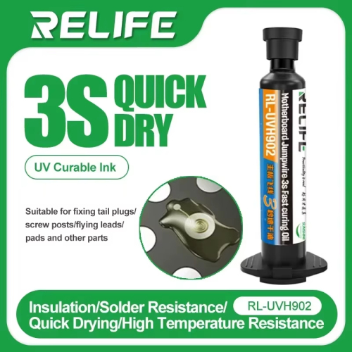 Relife RL UVH902 Olio Maschera Saldante UV Rapida a Polimerizzazione 3S Bianco