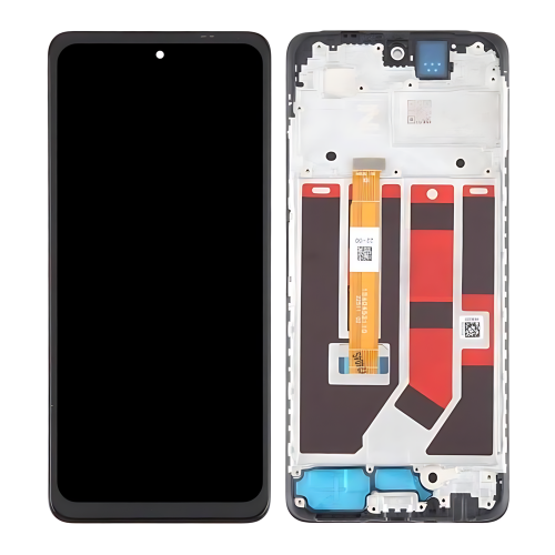 OPPO A58 4G CPH2577 Display ORIGINALE + Frame Nero