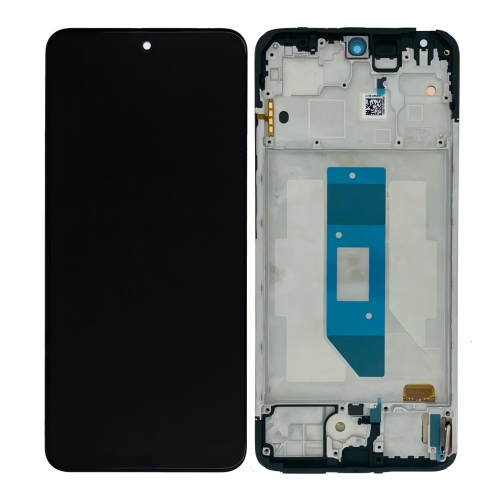 Xiaomi Redmi Note 14 4G 24117RN76E (EUROPE VERSION Misura Grande 163MM) Display ORIGINALE Cambiato Vetro + Frame Nero