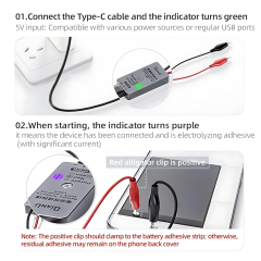 QIANLI潜力 IP66 电池胶快拆线 专业电诱导粘合剂脱粘 APPLE Iphone 16 Iphone 16E Iphone 16Pro Iphone 16Pro Max Iphone 17 Iphone 17AIR Iphone 17Pro Iphone 17Pro Max Iphone 18Pro Iphone 18Pro Max