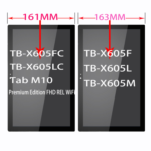 Lenovo Tab M10 FHD Rel TB-X605FC TB-X605LC Display ORIGINALE Senza Frame Nero