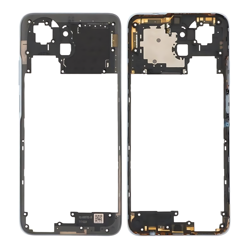 Huawei Honor X7A RKY-LX1 RKY-LX2 RKY-LX3 Frame Cornice Centrale ORIGINALE Argento