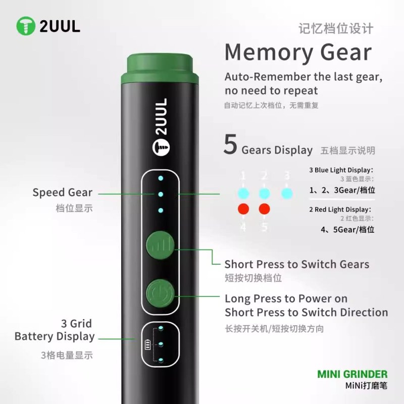 Offerta! 2UUL DA86 Mini elettrica Penna per incisione per chip del telefono