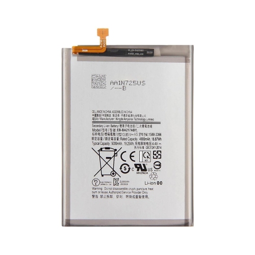 高容量电池 5000mAh EB-BA217ABY EB-BA136ABY Samsung A217F A21S 2020 A12 A125F A127 M127F A135 A137 A13 5G M135F M13 4G A136U A136B M136 A047 A04S A02 A022F (DEJI 工厂生产，没Logo)