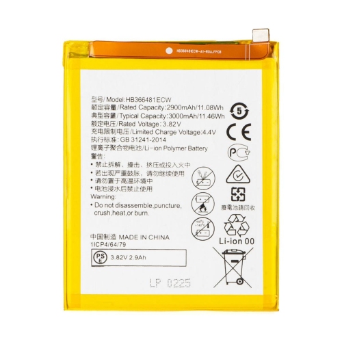 电池 HB366481ECW Huawei P9Lite P9 P Smart P20Lite Honor 8 Y7 2018 Y7Pro 2018 Enjoy 8 P8Lite 2017 P10 Lite Honor 6C Pro Y6 2018 Honor 7A Y7Prime 2018 Honor 5C Honor 7 Lite GT3 Honor 9 Lite G9 Lite