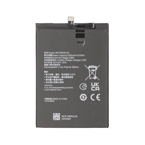 Batteria HB476594EGW Huawei Honor X6A WDY-LX1 WDY-LX2 Honor X6B JDY-LX1 JDY-LX2 Honor 200Smart 5G ALT-NX1 Honor X7C ALT-NX1 Honor Play 9T ALT-AN00 Honor 400Lite ABR-NX1 ABR-N31C1