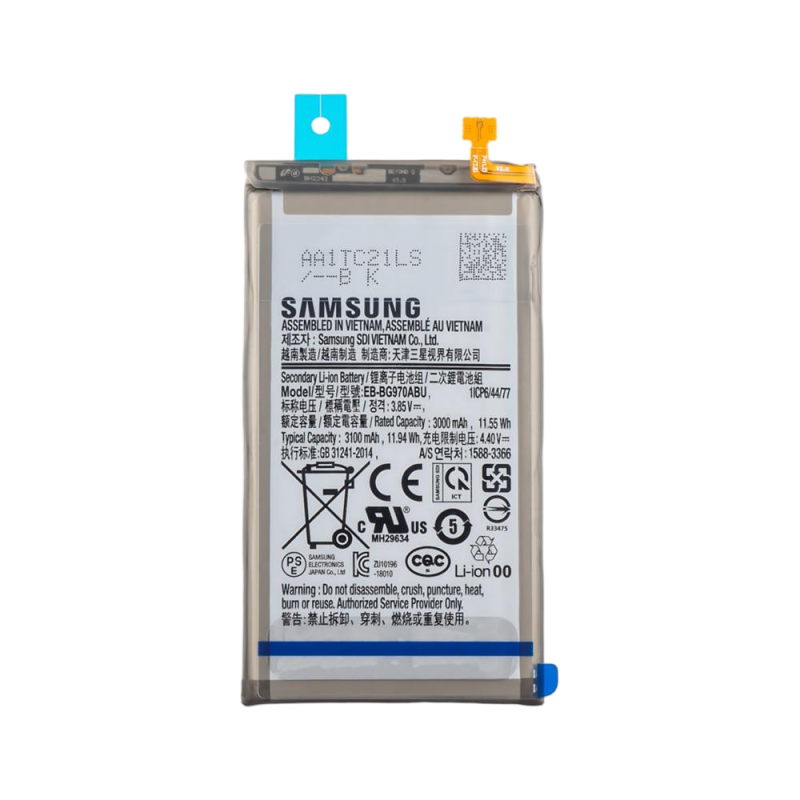 高容量电池 3200mAh EB-BG970ABU Samsung S10E G970F (DEJI 工厂生产，没Logo)