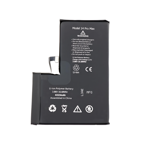 IPhone 14Pro Max 电池 4323MAH (可诊断,显示电池健康度100%DEJI 工厂生产,没Logo)