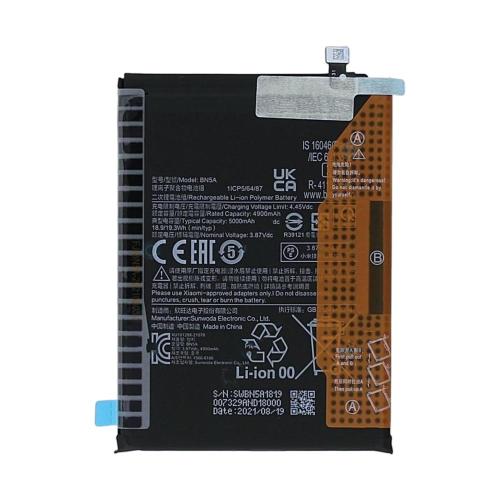 高容量电池 5000mAh BN5A Xiaomi Redmi Note 10 5G Redmi 10 Redmi 10 2022 Poco M3Pro 5G M2103K19G M2103K19C 21121119SG M2103K19PG M2103K19PI (DEJI 工厂生产，没Logo)
