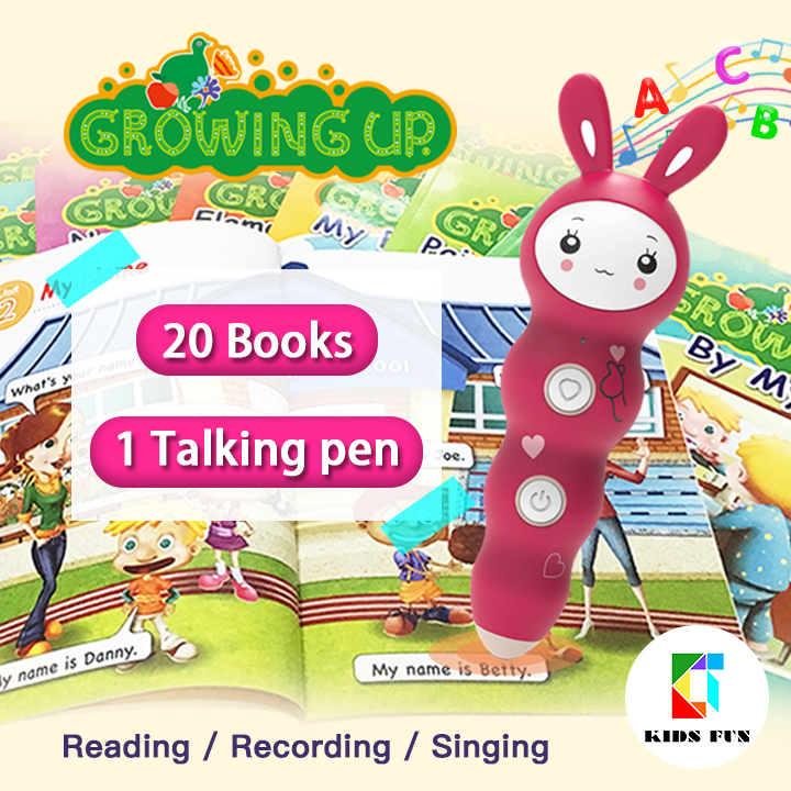 Early Learning Talking Pen Growing up Comprehensive English Language Skills Book Set