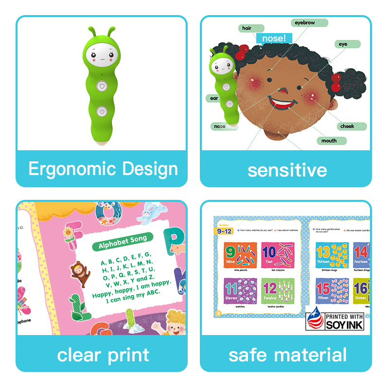 Kids Fun Picture Dictionary with Talking Pen Interactive English Learning for Ages 2+ Years Old